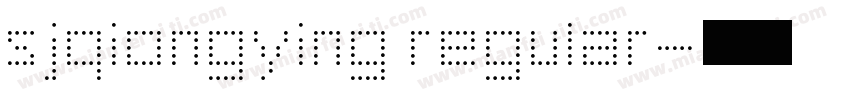 sjqiongying regular字体转换